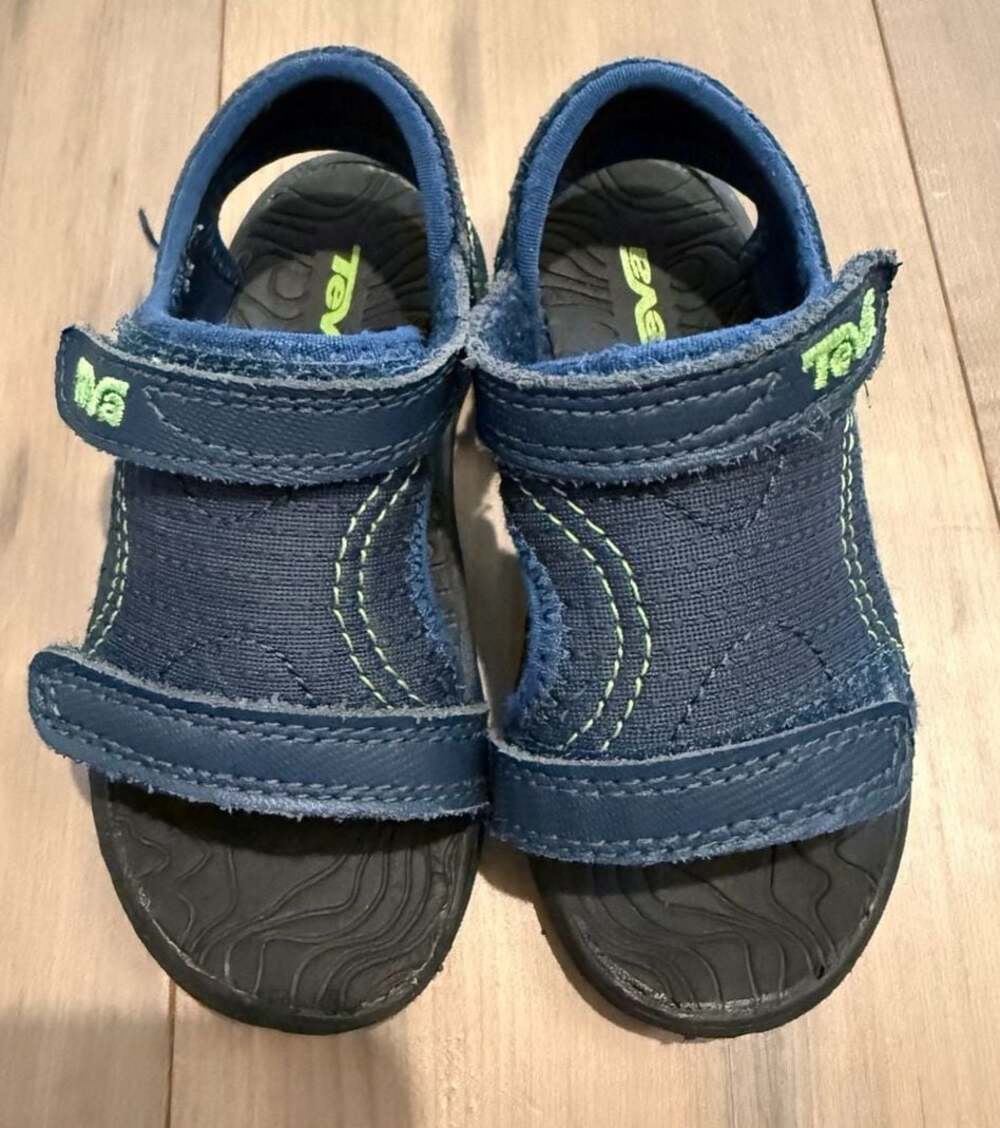 Teva Psyclone XLT Toddler Water Sandals, Navy and Green